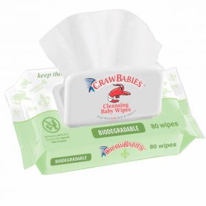 Pack of 5 Biodegradable Baby Wipes, Each Contain 80 Count